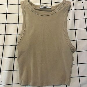 zara tank top 🤎